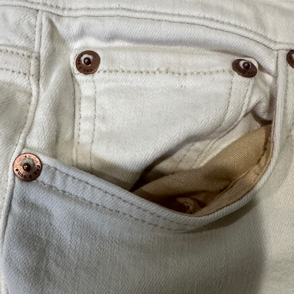 Rag & Bone Off White Cate Mid-Rise Ankle Skinny Jeans Size 29 - Picture 3 of 9